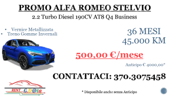 PROMO ALFA ROMEO STELVIO 2.2 Turbo Diesel 190cv Business